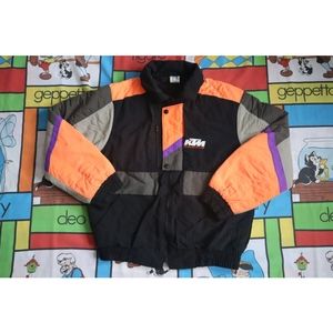 KTM Racing Motocross Motorcycle Bomber Jacket Coat Vintage Mens USA DirtBike VTG